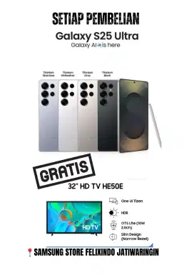 Samsung Galaxy S25 Ultra free TV 32