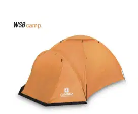Tenda gunung dan sepatu gunung
