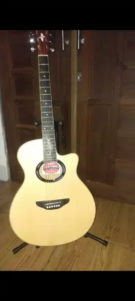 Gitar akustik tanam besi