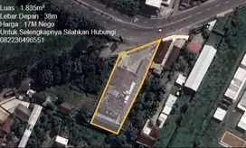 Dijual Cepat Tanah Strategis Bekas Gedung Dekat Simpang Lima Gumul