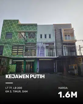 Ruko Kejawen Putih 3 LANTAI, STRATEGIS