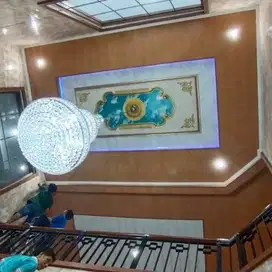 Wall Moulding Sekat Plafon Partisi PVC GRC Gypsum Jasa Tukang Pasang