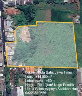 Dijual Cepat Tanah Strategis Dekat Museum Angkut Kota Batu