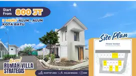 Villa Mewah dengan Kolam Renang & Rooftop View di Batu Dekat Wisata