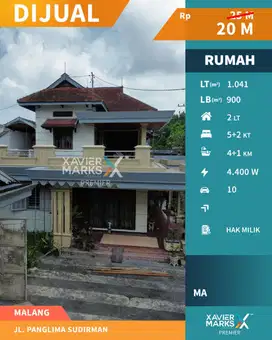 Rumah Dijual di Jalan Panglima Sudirman, Cipto, Klojen, Malang