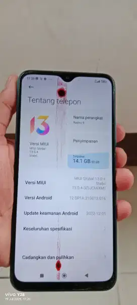 Redmi 9.  3/32. Mnus noda merah kya di fto sgel orian