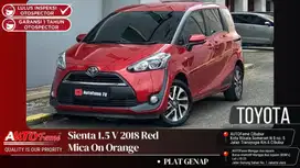 Toyota Sienta 1.5 V 2018 Red Mica On Orange