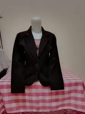 Blazer Preloved Hitam dan Coklat