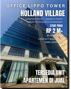 OFFICE LIPPO TOWER CEMPAKA PUTIH JAKARTA PUSAT BISA CICILAN UNIT BARU