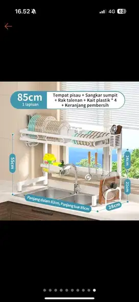Rak piring rak wastafel