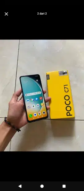 poco c71 4+4/128gb hitam
