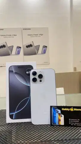 Iphone 16Promax/256gb White titanium garansi resmi juli 2026 bh 100%