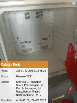 Service kulkas showcase freeze boox chiller