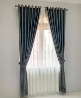 Jual & Pasang Gorden Vitrase Wallpaper Roller Blinds Korden Gordeng