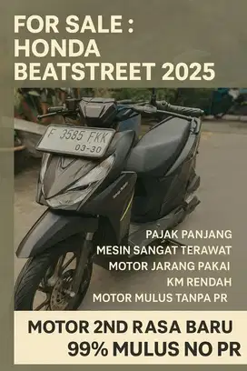 Honda Beatstreet 2025  — Motor Mulus Jarang Pakai KM Rendah