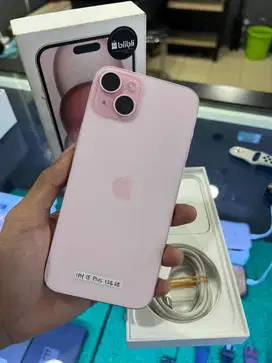 Iphone 15 plus 128gb pink second like new bh 100%