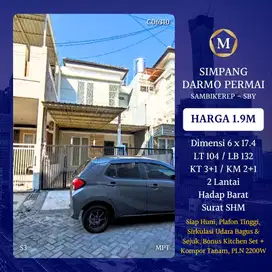 Rumah Simpang Darmo Permai Surabaya Barat dkt Pakuwon Mall HR Muhammad