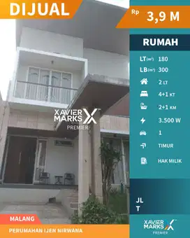 Dijual Rumah Di Ijen Nirwana, Bareng Klojen, Malang(OLX763)