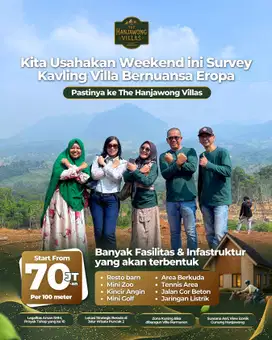Jual murah kavling SHM view indah di dekat Villa khayangan
