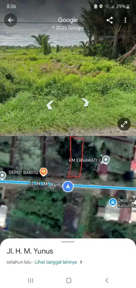 Jual tanah pinggir jalan raya