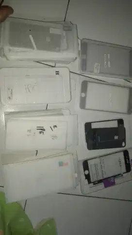 temperedglass iphone mix dari iphone 4-8+ total ada 38pcs..