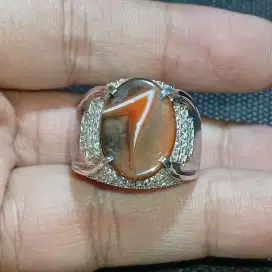 Batu Angka 7 Natural Agate Chalcedony 5.8 ct