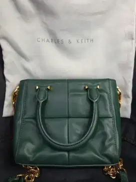 Charles & Keith Georgette Chain Handle Square