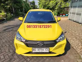 DAIHATSU NEW AYLA 1.0 TIPE X MATIC FACELIFT 2024 KUNING SURABAYA