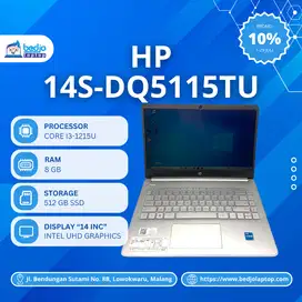 LAPTOP HP 14S-DQ5115TU TERBAGUS!