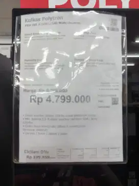 Kredit Kulkas Polytron cuma KTP aja