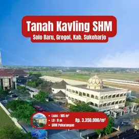 TANAH KAVLING AREA SEKTOR 9 SOLO BARU. 5 MENIT THE PARK MALL