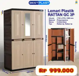 Lemari Plastik Bestplast BMC 3GC Murah Area Jogja (Ars)