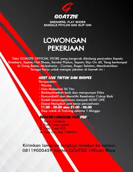 DI CARI HOST LIVE TIKTOK DAB SHOPEE