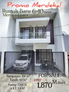JUAL RUMAH BARU AMERICAN CLASSIC  MERUYA JAKARTA BARAT