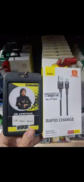 BASEUS CAFULE USB TO C 3A 1M ATLANTIS DAHSYAT!!