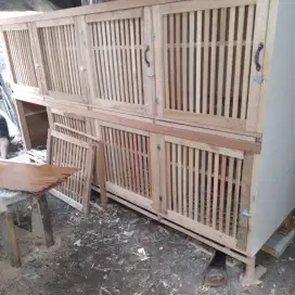 Kandang ayam burung ukuran 70x70 persegi 8 pintu