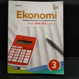 Buku Ekonomi 3 utk SMA kls XII terbitan ESIS preloved