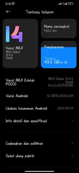 Poco M3 ram 4/64 BU