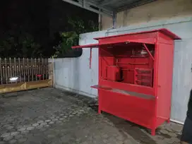 Gerobak warung almunium