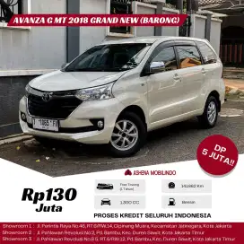 TOYOTA AVANZA G 1.3 MT PUTIH 2018