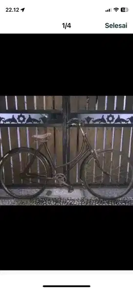 sepeda Onthel jok kulit Hercules made in england