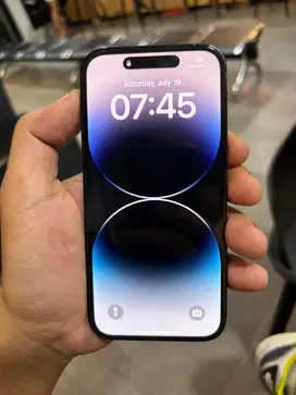 iphone 14 pro 128GB resmi  space black fullset likenew