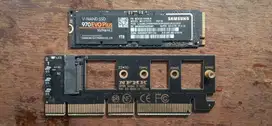 NVME SSD Samsung 970EvoPlus 1TB (PCIe 3.0) + PCIe to NVME Card/Adaptor