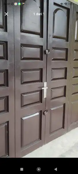 Pintu pres 2 daun