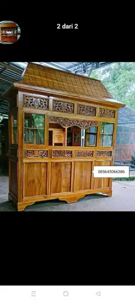 Gerobak Mieayam Bakso Joglo ukir