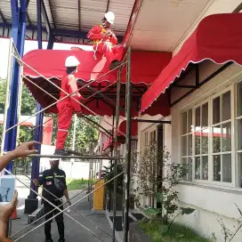 Agen kanopi awning kain palembang