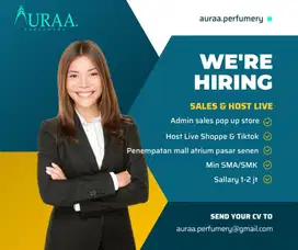 Admin Sales Pop up store & Host Live