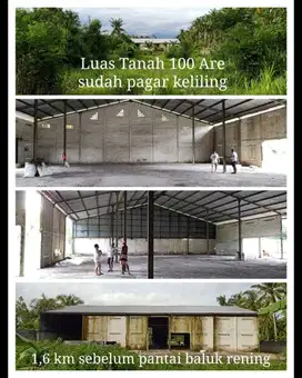 Jual Tanah Murah bekas pabrik dekat pantai baluk rening jembrana Bali