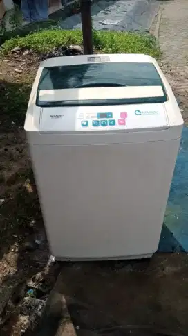 mesin cuci 1 tabung digital merek Sharp