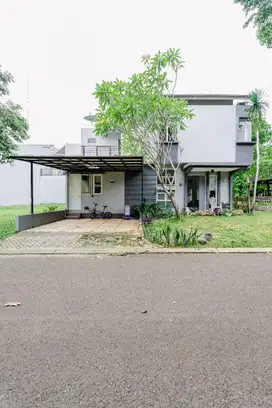 Rumah 2 Lantai Hook Rapi Siap Huni Lokasi di Pavilion BSD